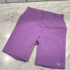 ALO Yoga 5” Airlift Women's Lavender Bike Shorts